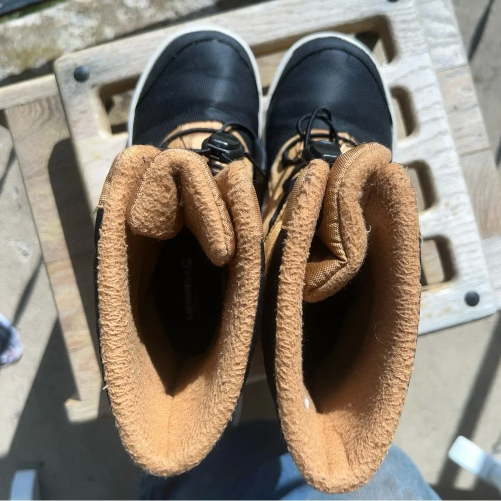 Merrell Kids Tan and Black Waterproof Winter Boots